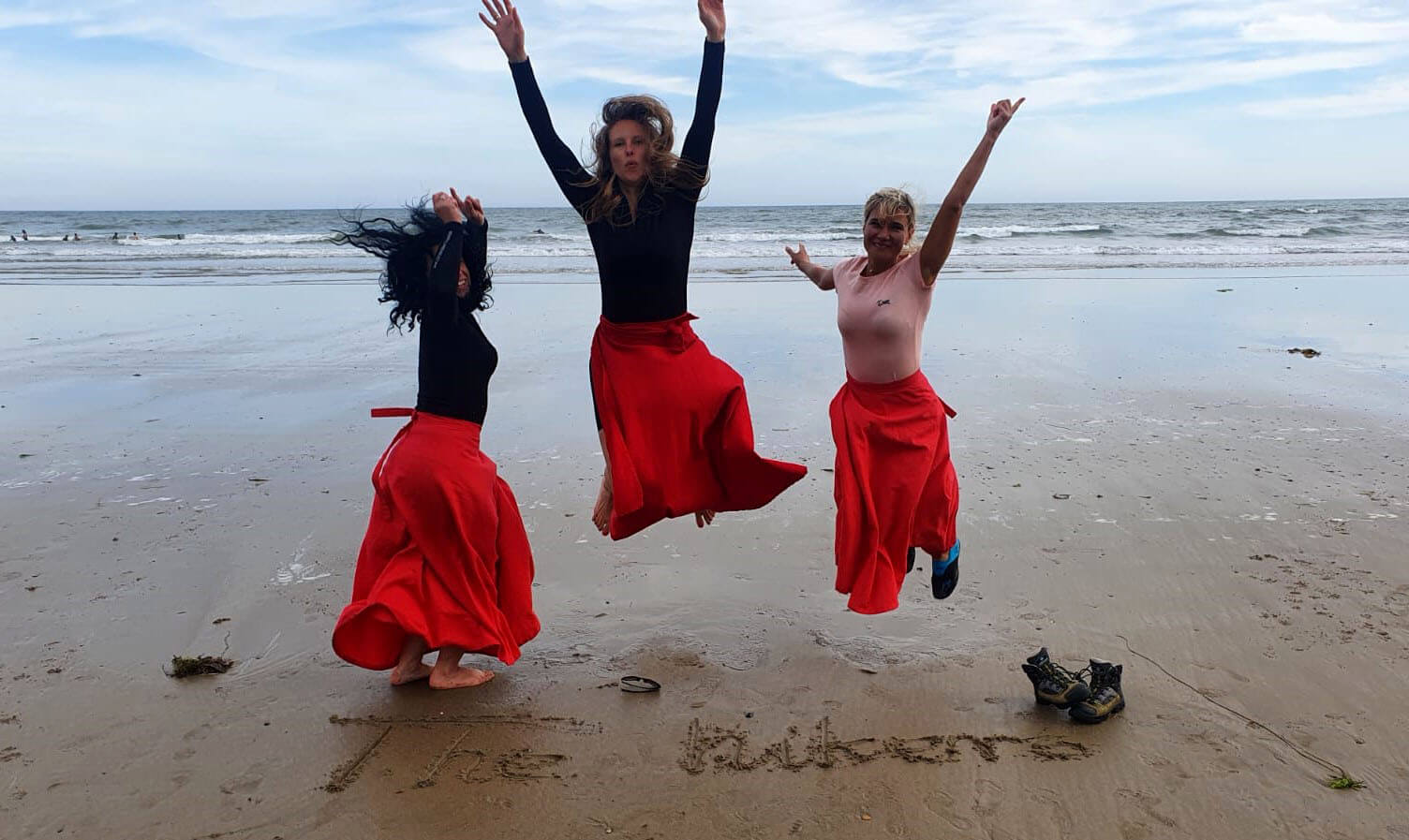 girls on the beach