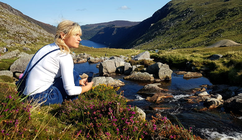 the girl by the stream